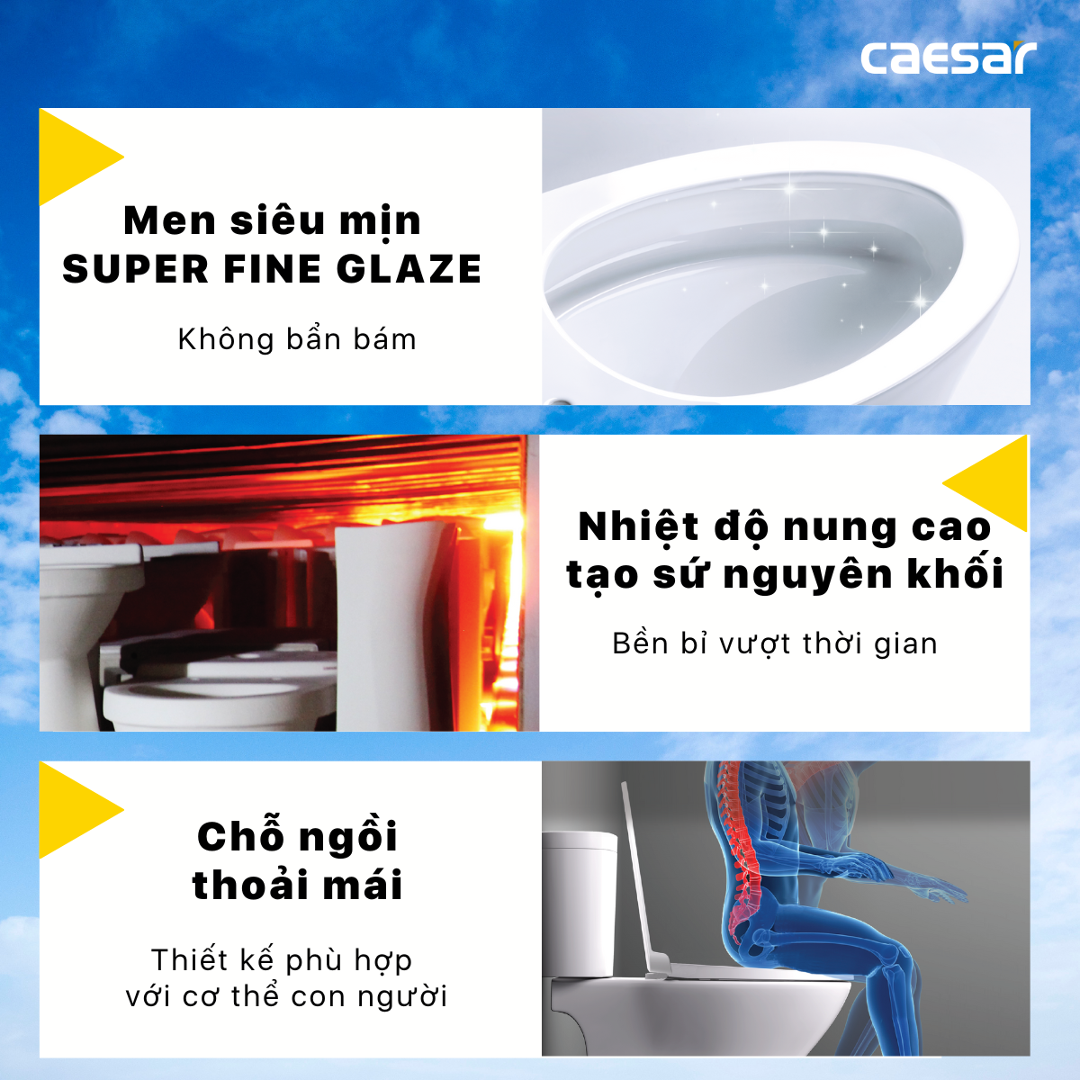 Bồn Cầu Hai Khối - CD1325 - Ảnh 4