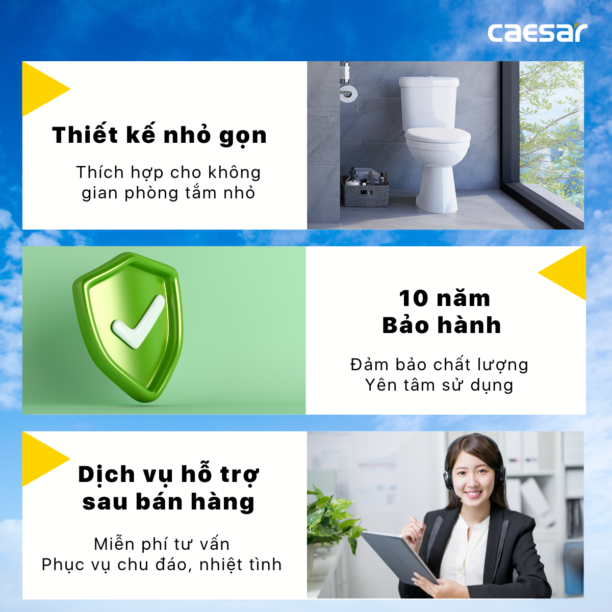 Bồn Cầu Hai Khối - CT1338 - Ảnh 5