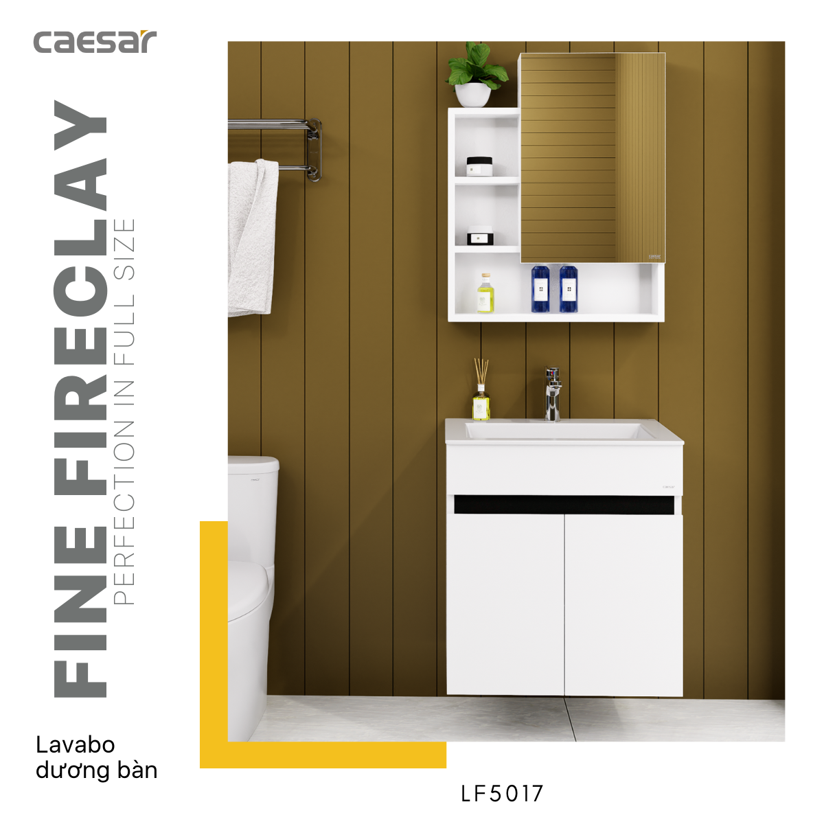 Lavabo + Tủ treo LF5017 + EH15017AV - Ảnh 5