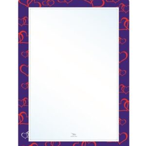 Gương soi bo góc khắc lõm sơn màu tinh tế Hoàng Thiện HT 9976