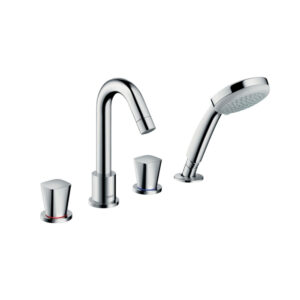 Vòi bồn tắm nóng lạnh Logis Hansgrohe 71314000 (4 lỗ có tay sen)
