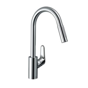 Vòi rửa chén nóng lạnh dây rút HG Focus M41 240 Hansgrohe 73880000