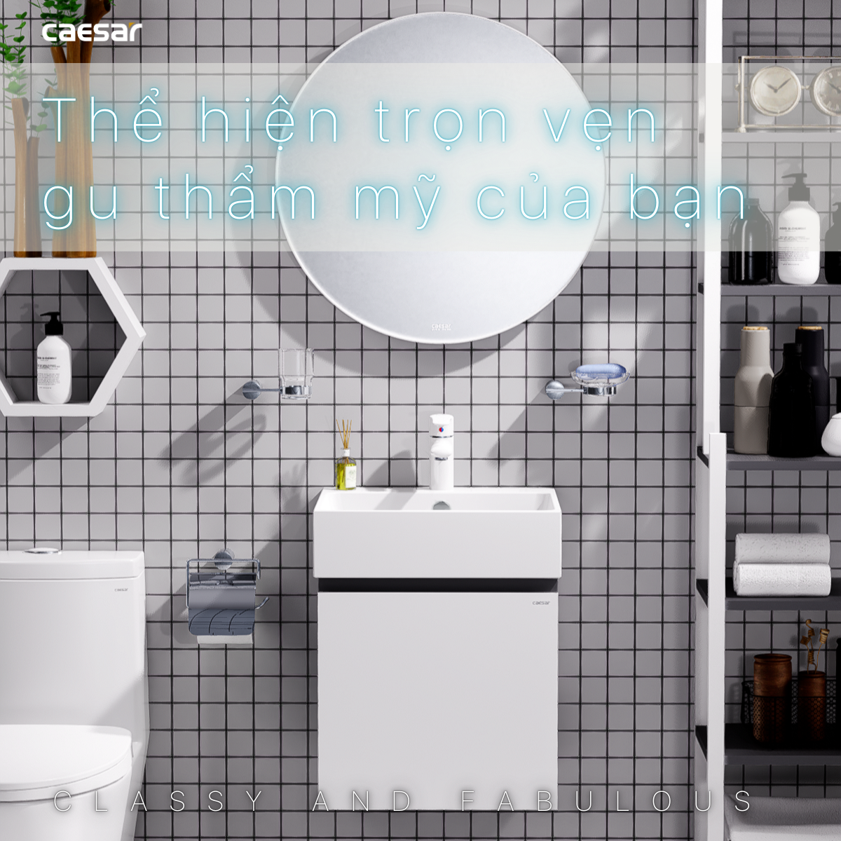 Lavabo và tủ treo LF5261 - EH05261ATGV - Ảnh 5