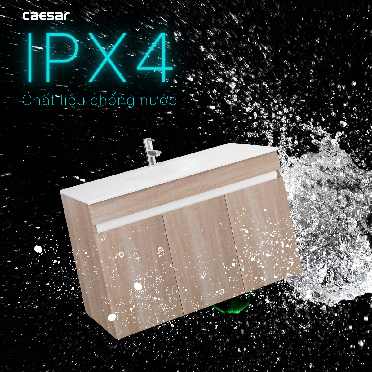 Lavabo kết hợp tủ treo lavabo - LF5028 + EH15028AW7V - Ảnh 7