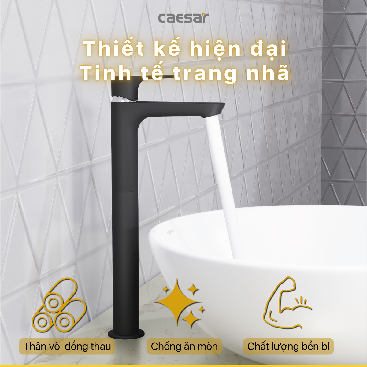 Vòi Lavabo cao Lavabo lạnh - B061CBU - Ảnh 6