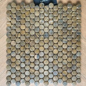 Gạch mosaic xà cừ tròn bi RAL005