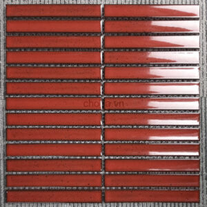 Gạch Mosaic Màu Đỏ Thanh Lõm Nhập Khẩu BHTH04066