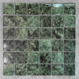 Gạch Mosaic Vân Đá Cẩm Thạch Xanh IK48973