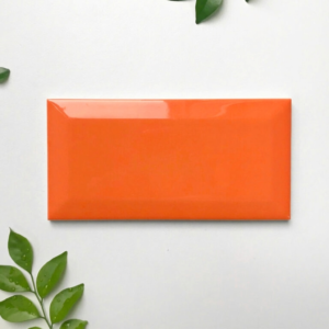 Gạch Thẻ Màu Cam 7.5×15 Nhập Khẩu B7509-B Men Bóng Vát