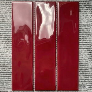 Gạch Thẻ Màu Đỏ 6.8×28 Nhập Khẩu H1768H | M6817H Men Bóng Gợn