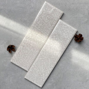 Gạch Thẻ Màu Trắng 6×20 Men Bóng Rạn GD6020018 | GD62018