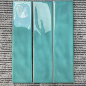 Gạch Thẻ Màu Xanh Ngọc 6.8×28 Nhập Khẩu H1868H-B | M6804H-B Men Bóng Gợn