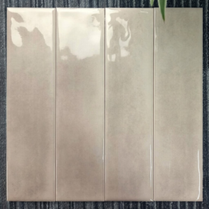 Gạch Thẻ Vân Xi Măng Nâu 7.5×30 Nhập Khẩu M7532P4 Men Bóng Gợn