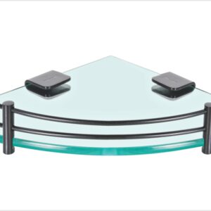 Kệ kính góc mạ đen cao cấp HT 4026