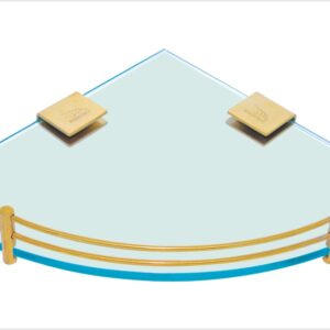 Kệ kính góc mạ vàng PVD cao cấp HT 5026