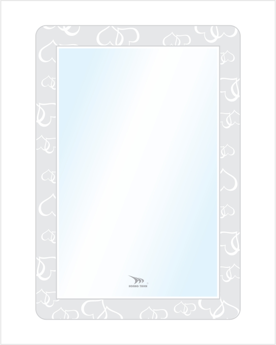 Gương soi bo góc hoa văn Hoàng Thiện HT 9959