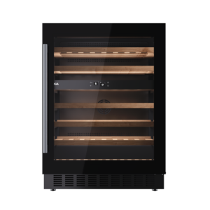 SOMMELIER RVU 20046 GBK FREE STANDING WINE COOLER WITH CAPACITY FOR 46 BOTTLES AND ADJUSTABLE TEMPERATURE CONTROL