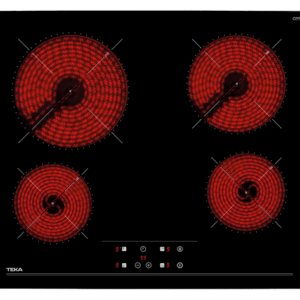 New TZ 6415 VITROCERAMIC HOB WITH 4 COOKING ZONES AND TOUCH CONTROL