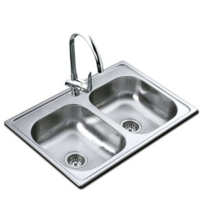 Vòi Lavabo 840.560 2B (33.22) 6" 840.560 2 (33"X 22") 6", 3 HOLES, 2 BOWLS (LXW)