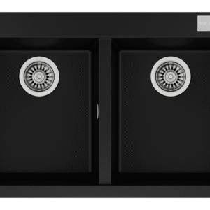 FORSQUARE 2B 790 TG INSET TEGRANITE SINK WITH TWO BOWLS