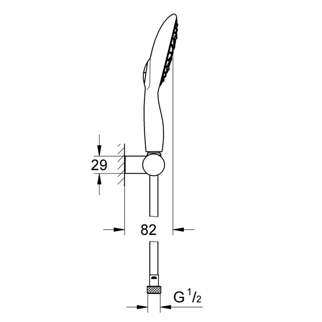 Tay Sen Grohe 27742000 Power Soul 130mm Massage 4 Chế Độ - Ảnh 3