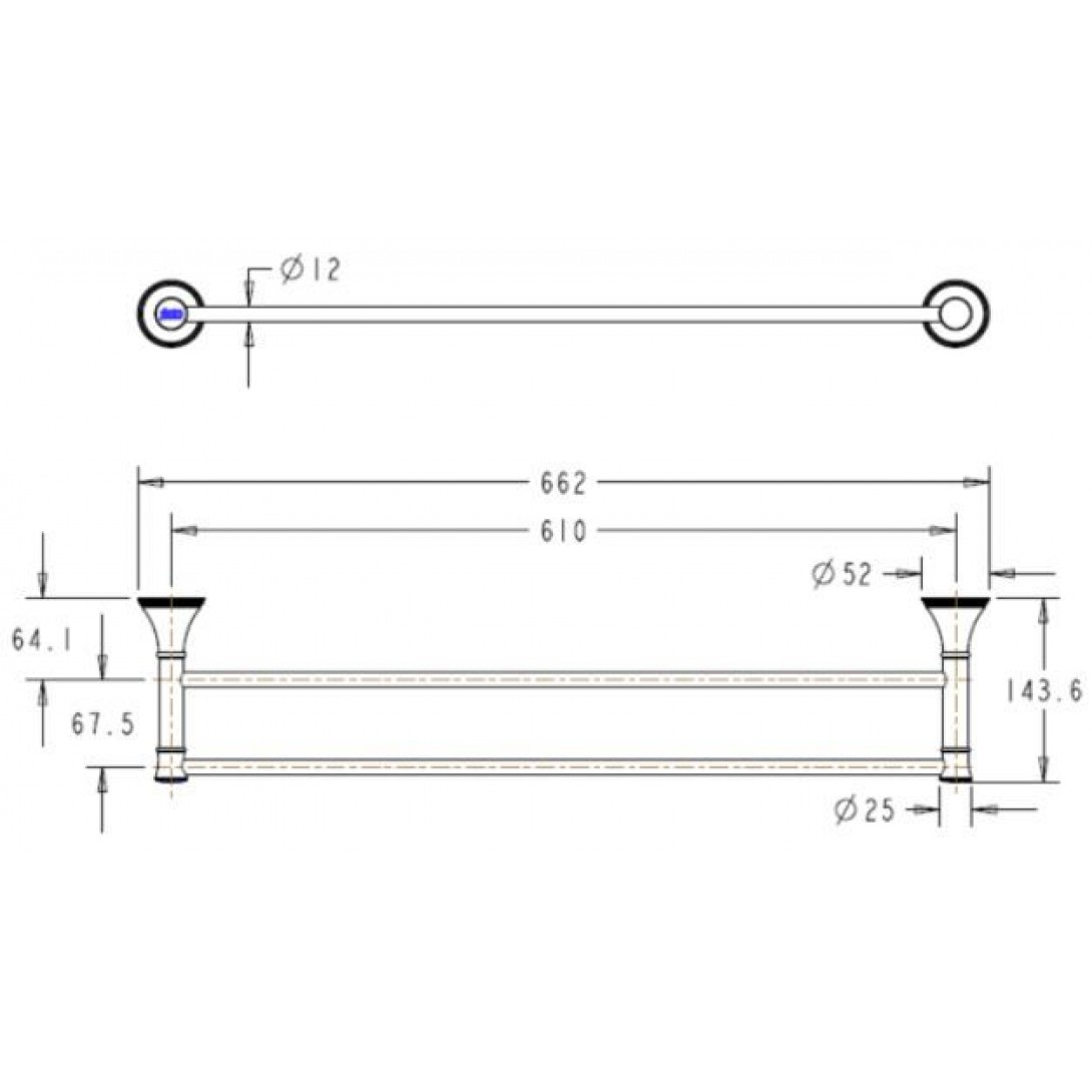 Thanh Treo Khăn American Standard WF-0294 Heritage Đôi - Ảnh 3