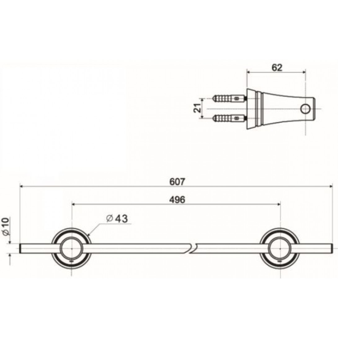 Thanh Treo Khăn American Standard WF-6588 Seva Đơn - Ảnh 3