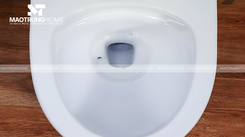 Mực nước trong lòng bồn cầu tự động rút xuống thấp hơn mức tiêu chuẩn