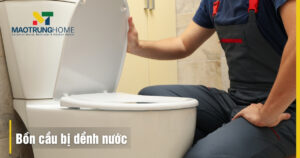 Bồn cầu bị dềnh nước