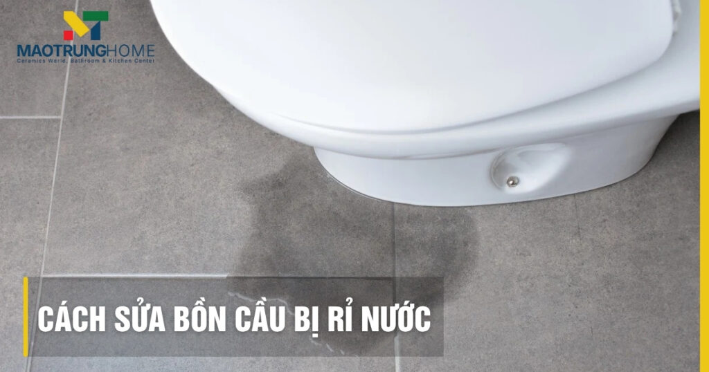 Bồn cầu bị rỉ nước: 7 nguyên nhân và cách sửa chi tiết tại nhà