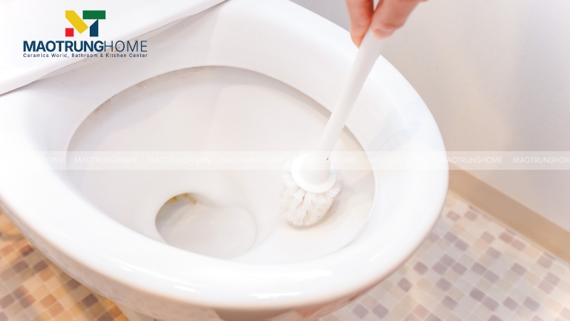 Bạn nên vệ sinh bồn cầu thường xuyên (1-2 lần/tuần)