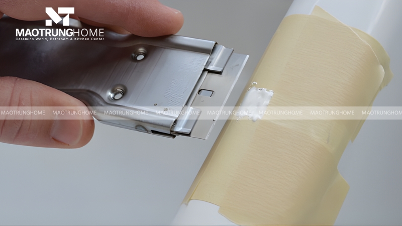 Vết xước sau khi sửa bằng keo trám sẽ bền nếu bạn làm đúng quy trình