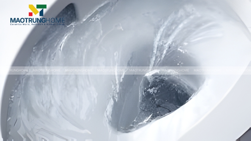 Công nghệ xả xoáy Tornado tạo ra dòng nước phun mạnh mẽ