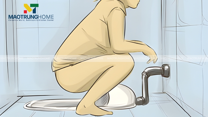 Tư thế ngồi xổm trong thời gian dài dễ gây tê mỏi chân