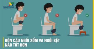 Bồn cầu ngồi xổm và ngồi bệt nào tốt hơn: Ưu nhược điểm, giải pháp tối ưu