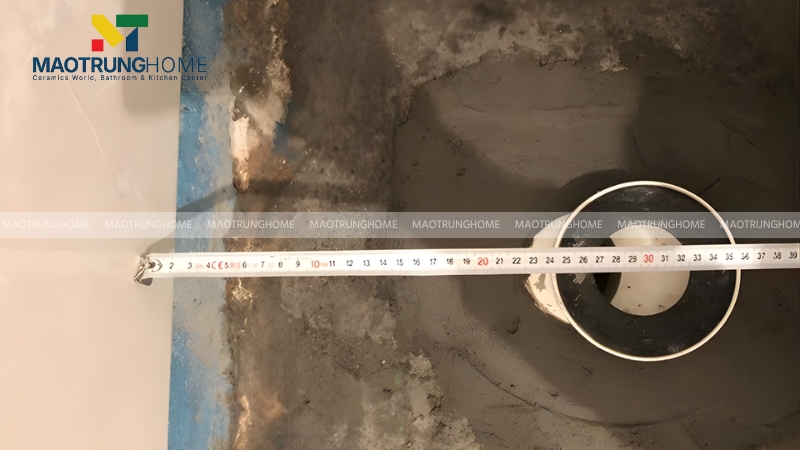 Bạn cần đo tâm xả để biết được bồn cầu có vừa hay không