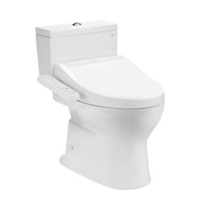 Bồn cầu 2 khối kèm nắp rửa điện tử WASHLET dòng C2 TCF23410AAA CS302DW16 cao cấp, chính hãng | TOTO
