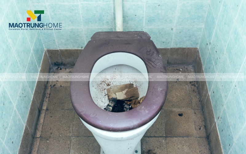 Mức độ tắc nghẽn của bồn cầu nặng