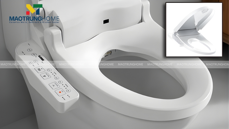 Hầu hết bồn cầu có hình dáng tiêu chuẩn đều có thể lắp nắp điện tử