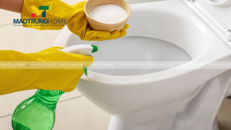 Dùng baking soda và giấm