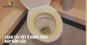 Cách tẩy vết ố vàng trên nắp bồn cầu: 7 mẹo sạch bóng như mới