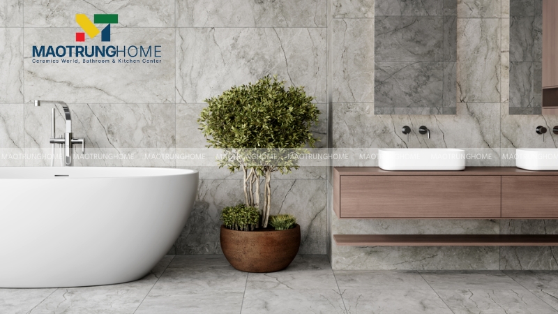 Cách thiết kế nhà vệ sinh: Lựa chọn gạch ốp lát