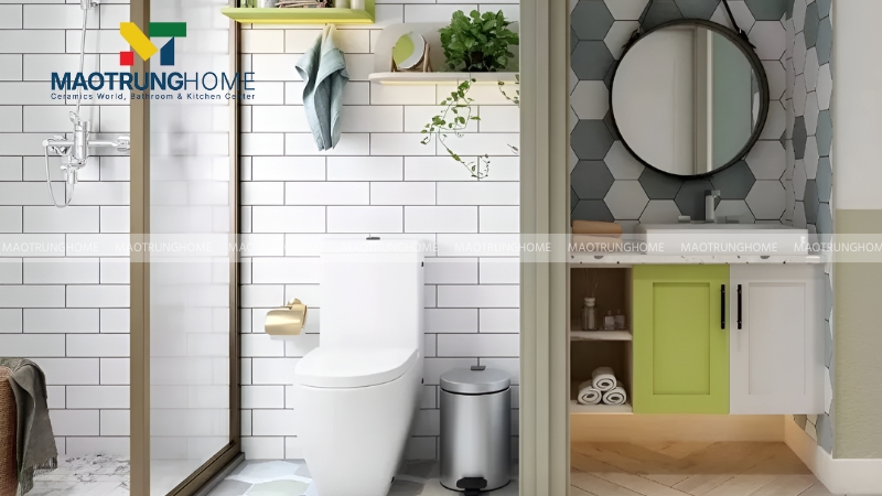 Cách thiết kế nhà vệ sinh nhỏ (dưới 4m²)
