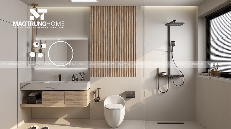 Nhà vệ sinh có diện tích nhỏ đẹp