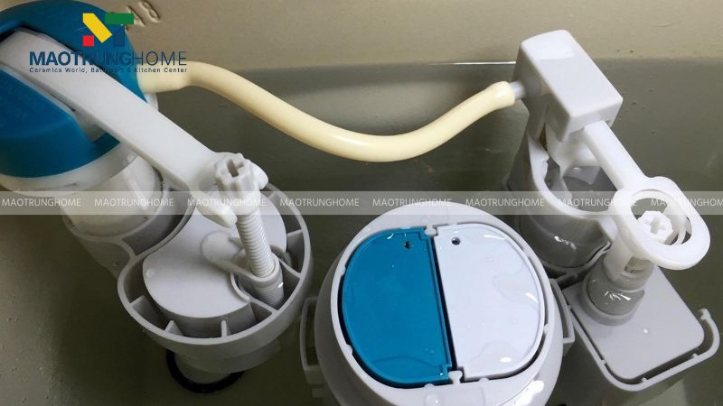 Van xả quyết định lực và lượng nước được xả xuống lòng bồn