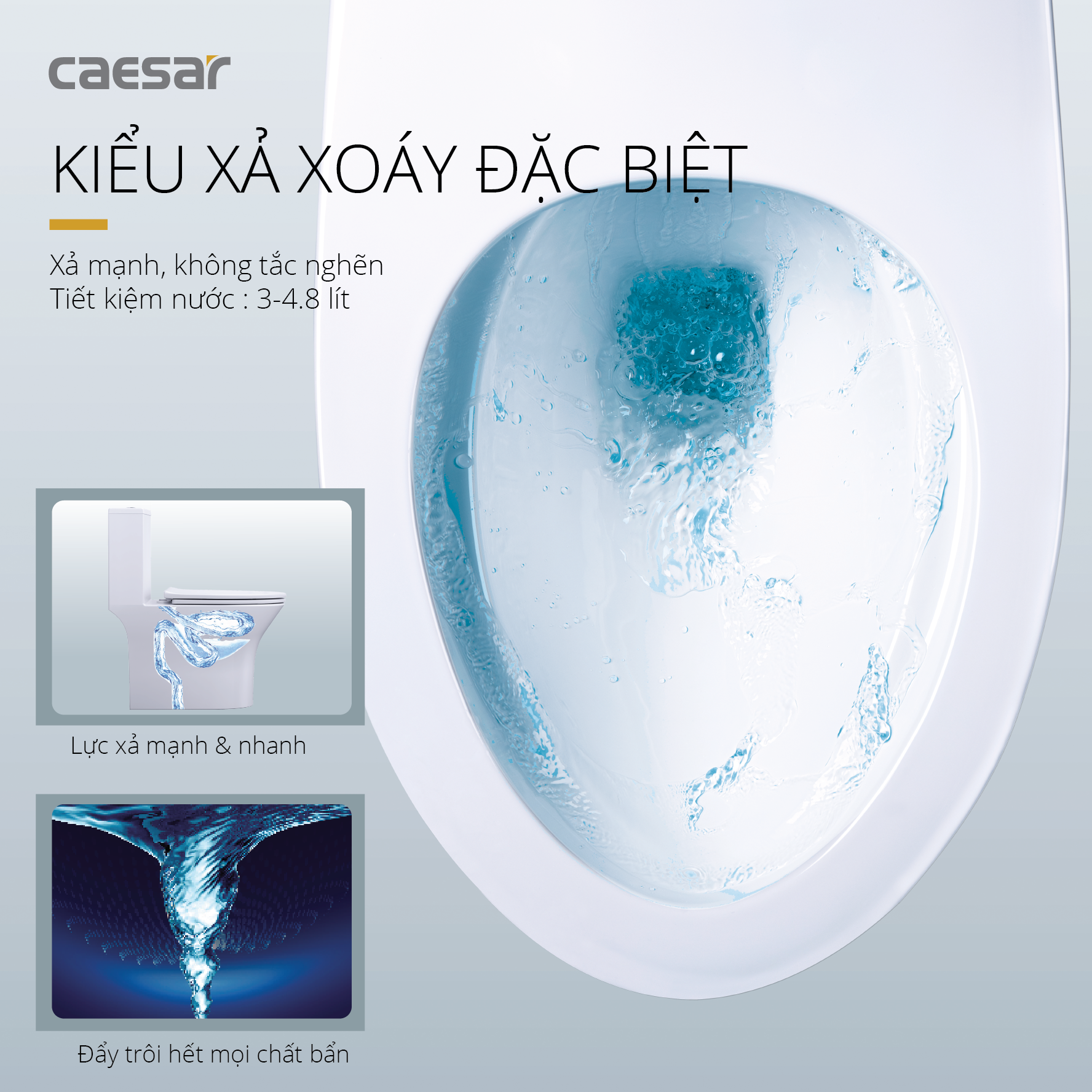 Bồn Cầu Một Khối Nắp Êm - CD1391 - Ảnh 3