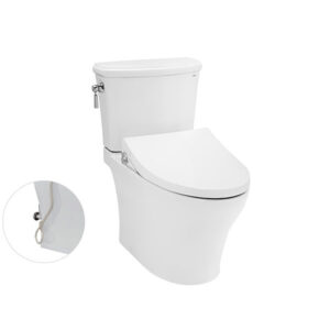 Bồn cầu hai khối, nắp đóng êm kèm vòi rửa nước lạnh TCW1211A CS986GE4 cao cấp, chính hãng | TOTO