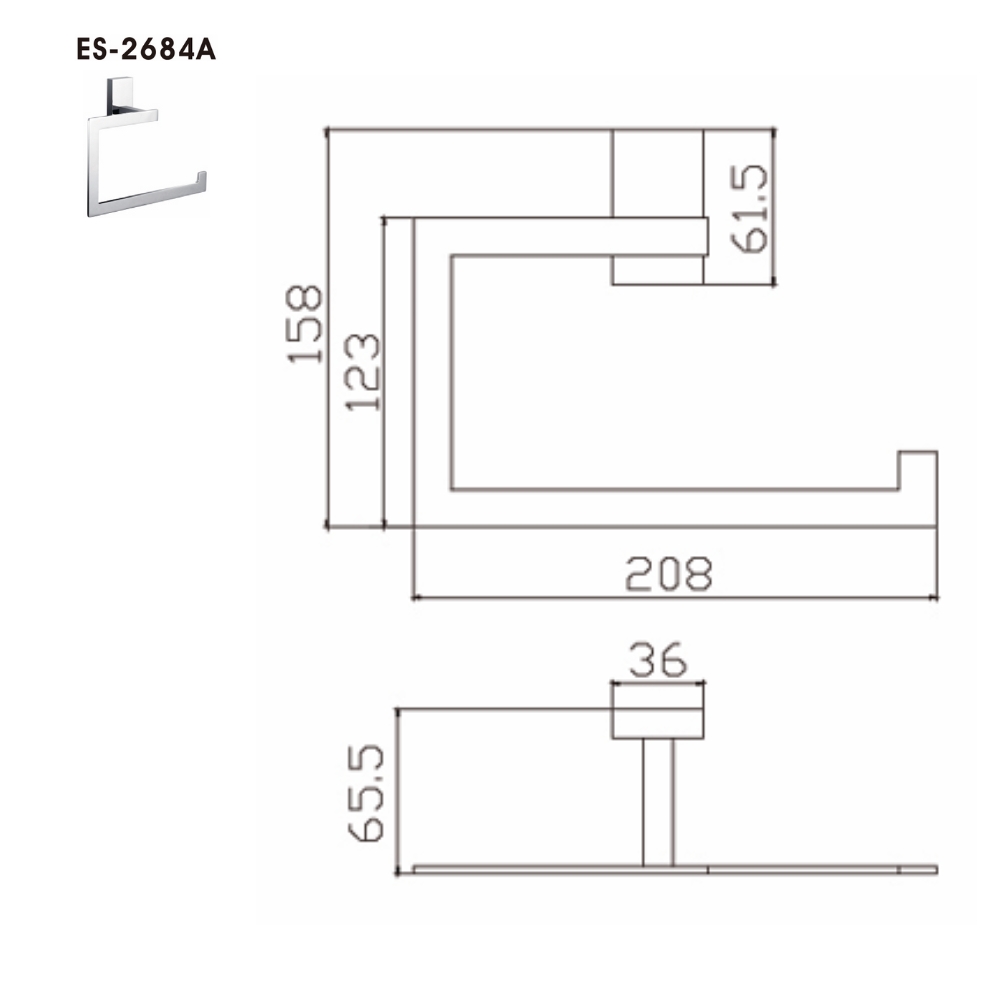 Vòng treo khăn Esslinger ES-2684 - Ảnh 3