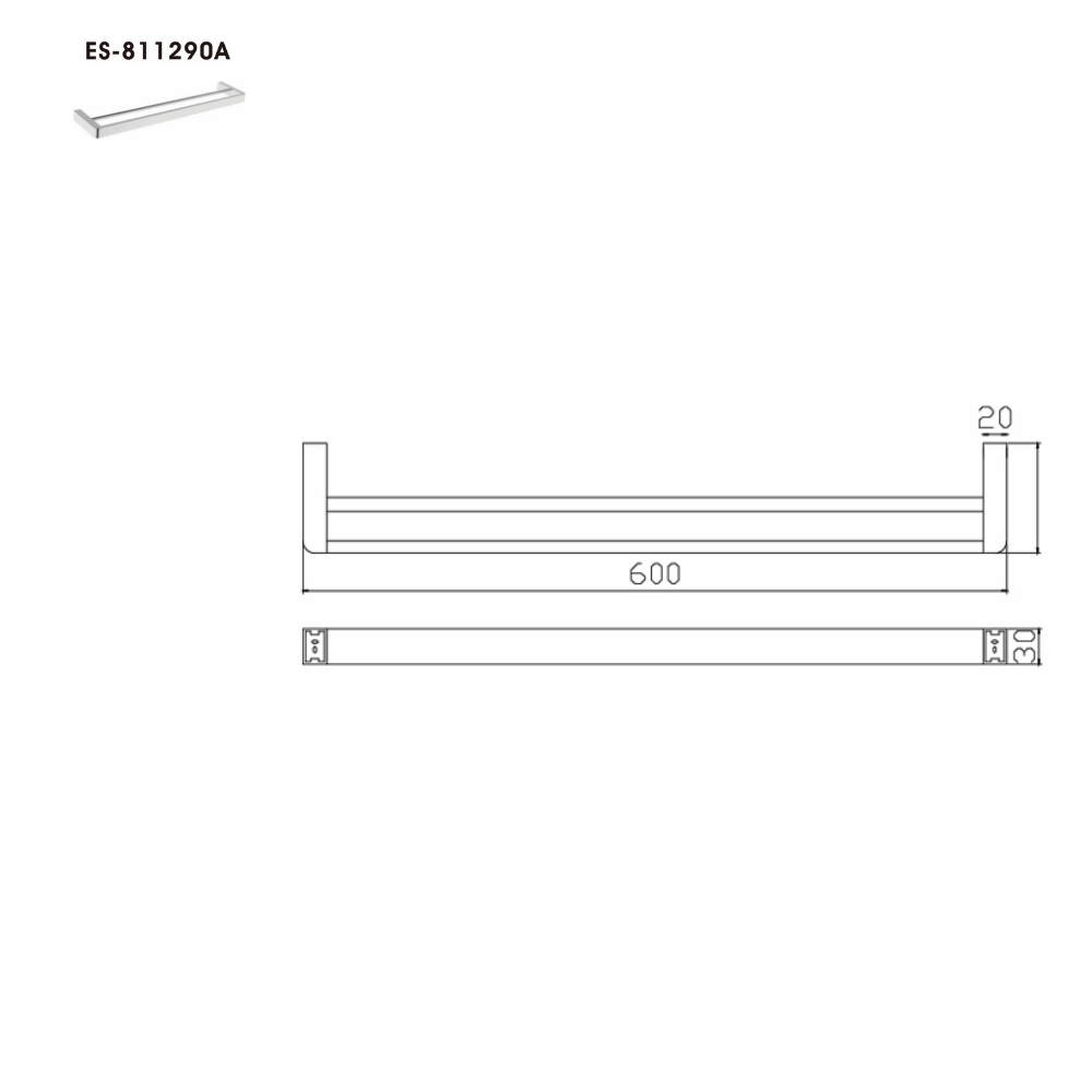 Thanh treo khăn Esslinger ES-811290 - Ảnh 3