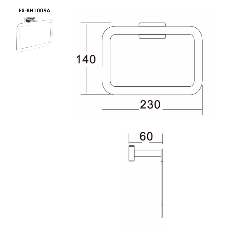Vòng treo khăn Esslinger ES-BH1009 - Ảnh 3